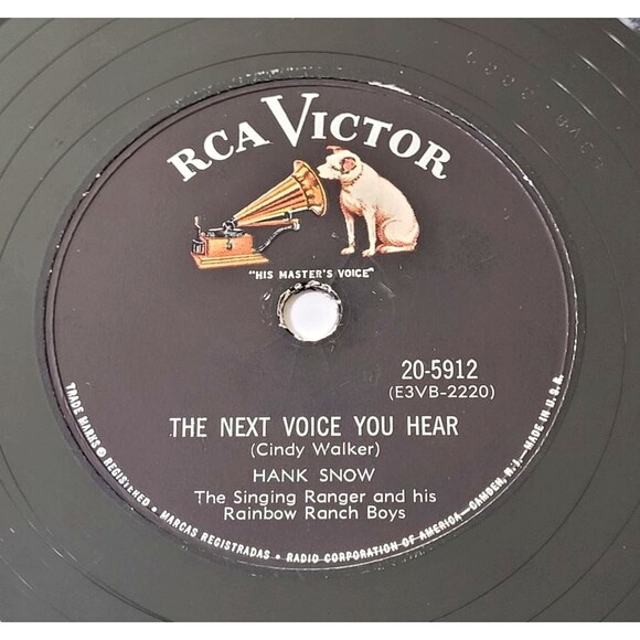 Hank Snow That Crazy Mambo Thing / The Next Voice You Hear 78 RPM RCA E+ 1954 - Picture 3 of 4